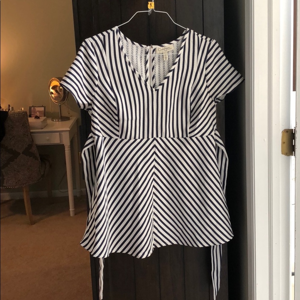 Jessica Simpson Striped Maternity Top